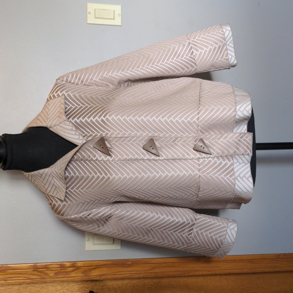 I C by Connie K Jacquard Blazer